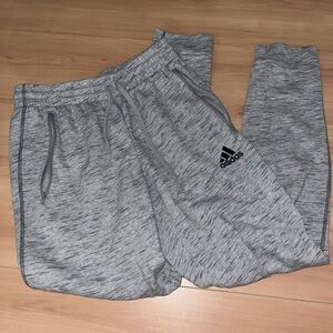 Light grey adidas sweatpants joggers